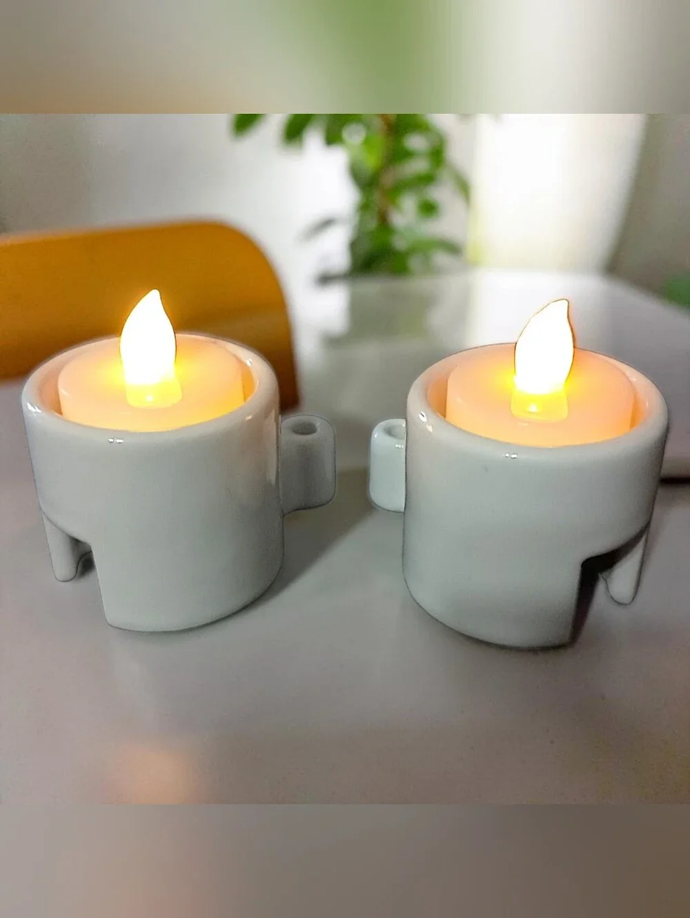 2 IKEA Tea Light Interlock Candle Holders PS Varmeljushallare Ehlen Johansson
